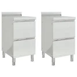 Virtuves Skapīši Ar 2 Atvilktnēm, 2 Gab., 50X60X96 Cm Vidaxl