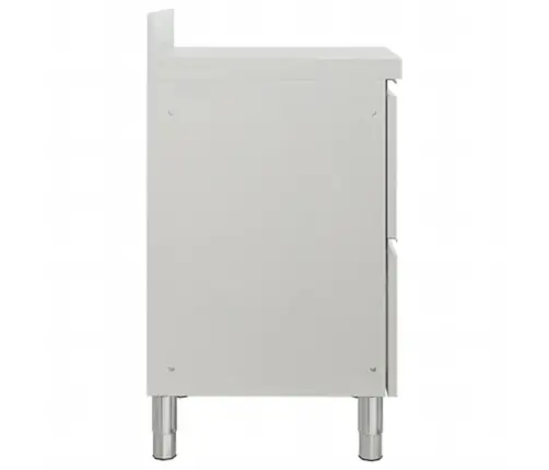 Komercinės Virtuvės Spintelės Su 2 Stalčiais, 2 Vnt., 50X60X96 Cm