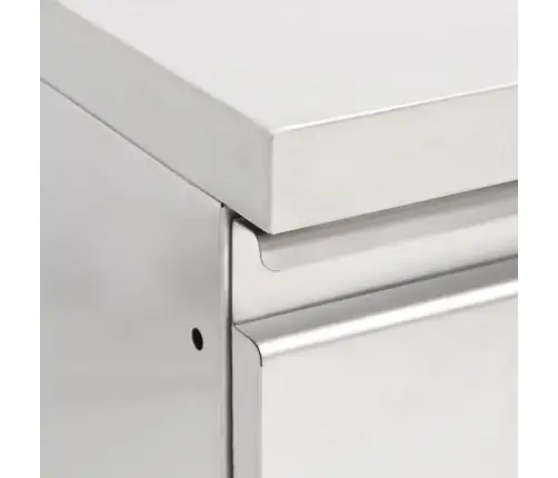 Komercinės Virtuvės Spintelės Su 2 Stalčiais, 2 Vnt., 50X60X96 Cm