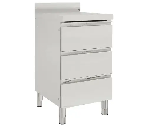 Komercinės Virtuvės Spintelės, 2 Vnt., 50X60X96 cm Nerūdijantis Plienas