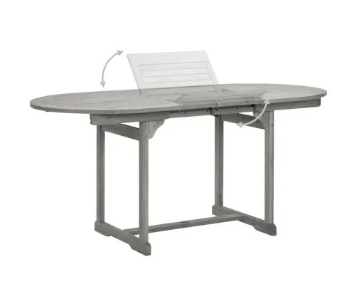 Sodo Valgomojo Stalas, (120–170)X80X75cm Akacijos Masyvas