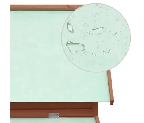 Vistu Būris, 150X96X110 Cm, Brūns Ar Baltu, Egles Masīvkoks Vidaxl