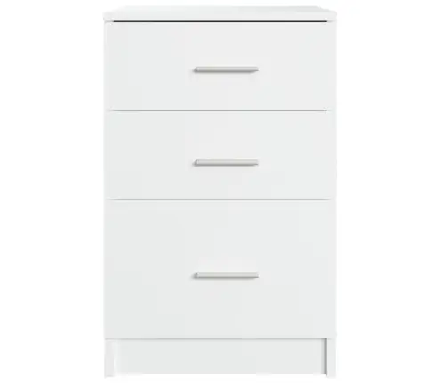 Naktsskapītis, Balts, 40X40X63 Cm, Inženierijas Koks Vidaxl