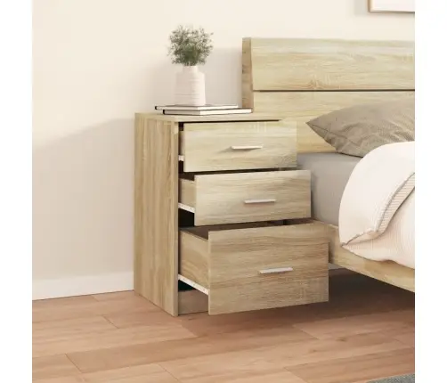 Naktsskapītis, Ozolkoka Krāsa, 40X35X62,5 Cm, Inženierijas Koks Vidaxl Naktsskapītis, Ozolkoka Krāsa, 40X35X62,5 Cm, Inženierijas Koks Vidaxl