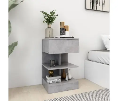 Naktsskapīši, 2 Gab., 40X35X65 Cm, Betona Pelēki Vidaxl