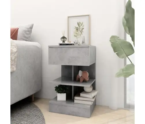 Naktsskapīši, 2 Gab., 40X35X65 Cm, Betona Pelēki Vidaxl