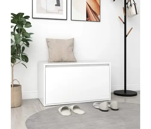 Gaiteņa Sols, 80X40X45 Cm, Balts, Inženierijas Koks Vidaxl