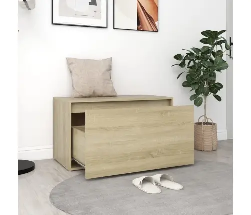 Gaiteņa Sols, 80X40X45 Cm, Ozolkoka Krāsā, Inženierijas Koks Vidaxl