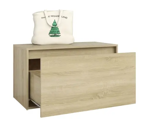 Gaiteņa Sols, 80X40X45 Cm, Ozolkoka Krāsā, Inženierijas Koks Vidaxl