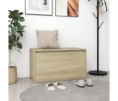 Gaiteņa Sols, 80X40X45 Cm, Ozolkoka Krāsā, Inženierijas Koks Vidaxl