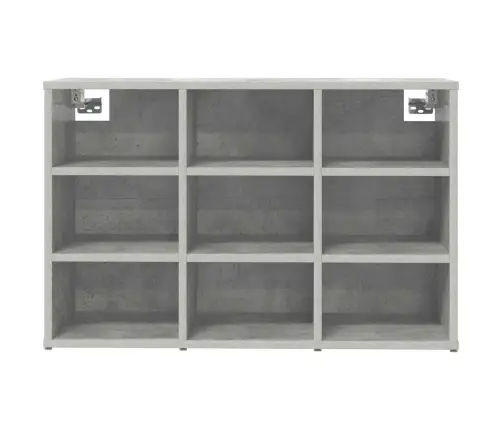 Apavu Skapis Betona Pelēka 103X30X51 Cm Inženierijas Koks Vidaxl