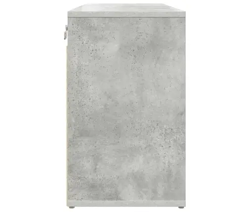 Apavu Skapis Betona Pelēka 103X30X51 Cm Inženierijas Koks Vidaxl