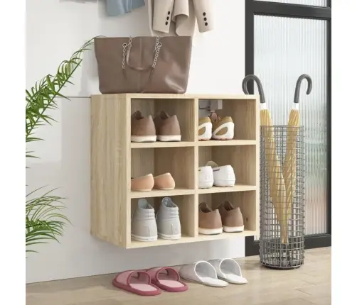 Apavu Plaukts, Ozolkoka Krāsa, 52,5X30X50 Cm Vidaxl