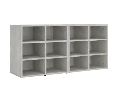 Apavu Plaukti, 2 Gab., Betona Pelēki, 52,5X30X50 Cm Vidaxl