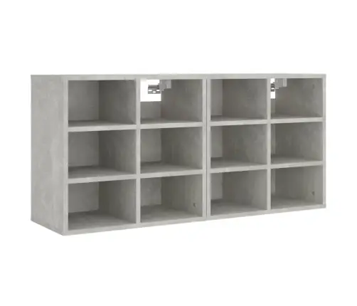 Apavu Plaukti, 2 Gab., Betona Pelēki, 52,5X30X50 Cm Vidaxl