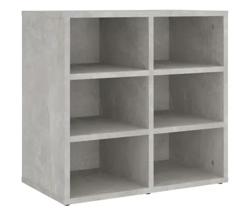 Apavu Plaukti, 2 Gab., Betona Pelēki, 52,5X30X50 Cm Vidaxl