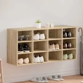 Apavu Skapis Sonoma Ozols 103 X 30 X 51 Cm Inženierijas Koks Vidaxl