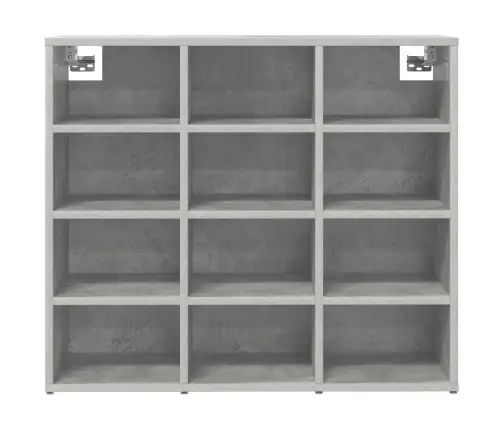 Apavu Skapis Betona Pelēka 103X30X51 Cm Inženierijas Koks Vidaxl