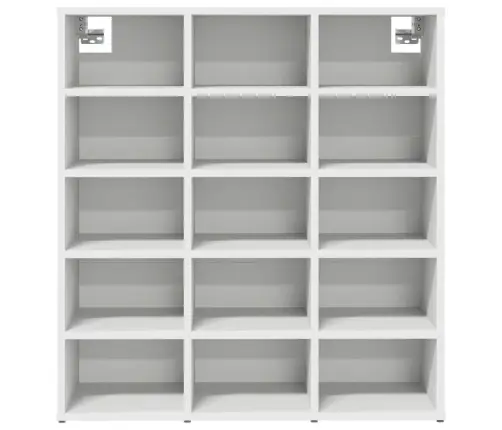 Apavu Skapis Ar Plauktu Balts 103X30X51 Cm Inženierijas Koks Vidaxl