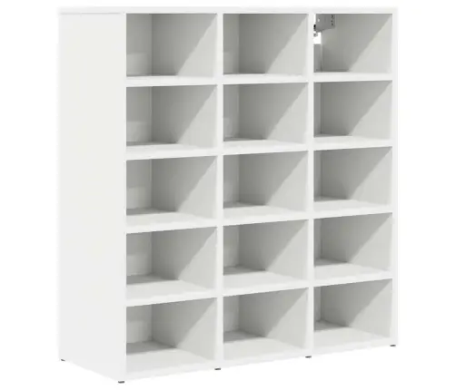 Apavu Skapis Ar Plauktu Balts 103X30X51 Cm Inženierijas Koks Vidaxl