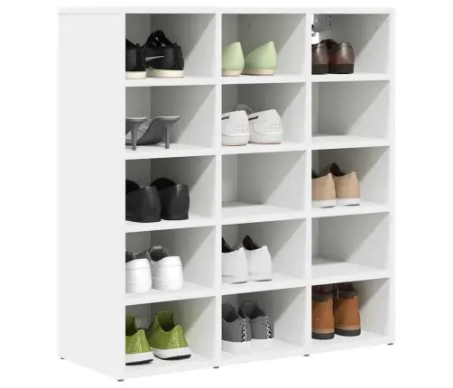 Apavu Skapis Ar Plauktu Balts 103X30X51 Cm Inženierijas Koks Vidaxl