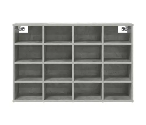 Apavu Skapis Betona Pelēka 103X30X51 Cm Inženierijas Koks Vidaxl