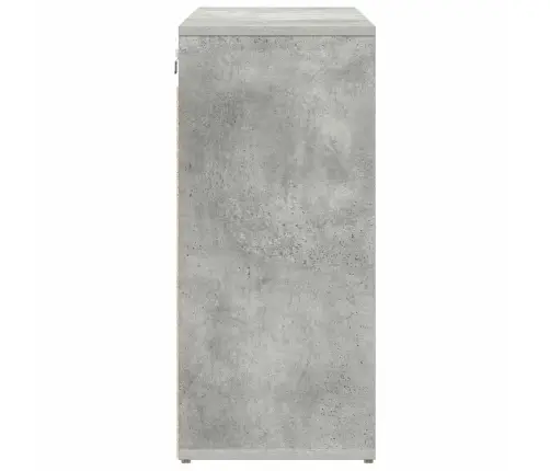 Apavu Skapis Betona Pelēka 103X30X51 Cm Inženierijas Koks Vidaxl