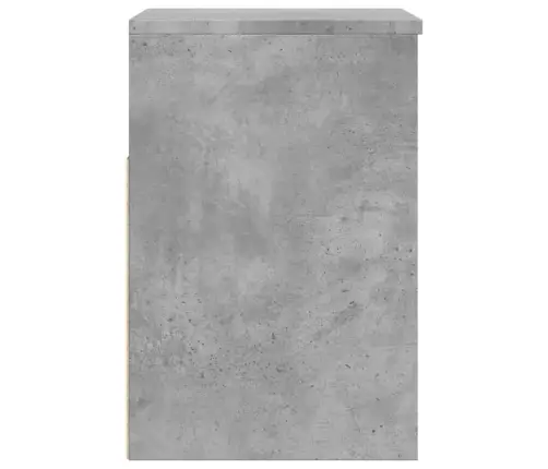 Apavu Plaukts, Betona Pelēks, 60X30X45 Cm, Inženierijas Koks Vidaxl