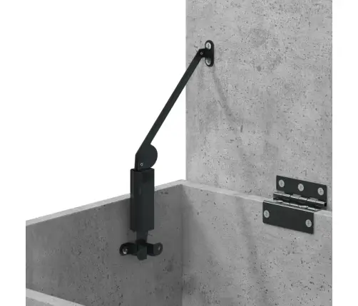 Apavu Plaukts, Betona Pelēks, 60X30X45 Cm, Inženierijas Koks Vidaxl