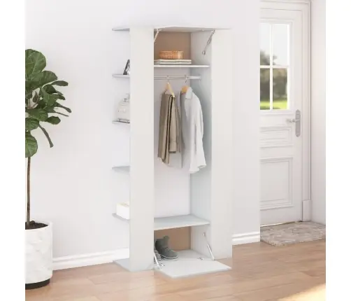 Esikukapp, Valge 97,5X37X99 cm Tehispuit