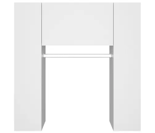 Esikukapp, Valge 97,5X37X99 cm Tehispuit