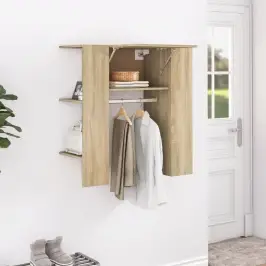 Gaiteņa Skapītis, Ozolkoka, 97,5X37X99 Cm, Inženierijas Koks Vidaxl