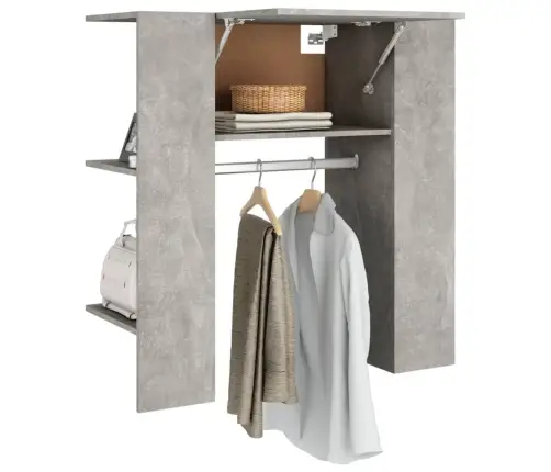 Gaiteņa Skapītis, Betonpelēks, 97,5X37X99 Cm, Inženierijas Koks Vidaxl