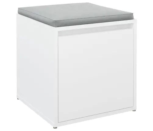 Dėžė-Stalčius, Baltos Spalvos, 40,5X40X40cm Apdirbta Mediena