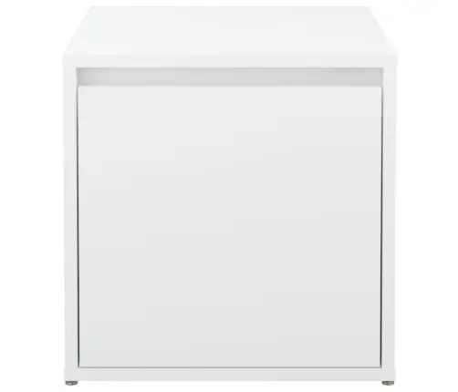 Dėžė-Stalčius, Baltos Spalvos, 40,5X40X40cm Apdirbta Mediena