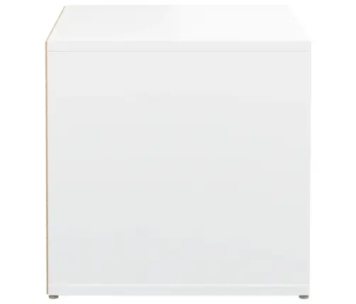 Dėžė-Stalčius, Baltos Spalvos, 40,5X40X40cm Apdirbta Mediena