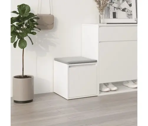 Dėžė-Stalčius, Baltos Spalvos, 40,5X40X40cm Apdirbta Mediena