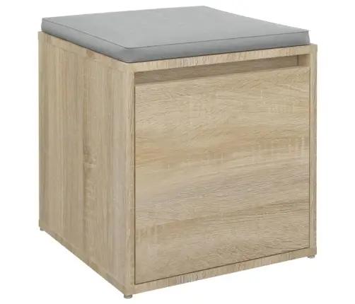 Kaste Ar Atvilktni, Ozolkoka, 40,5X40X40 Cm, Inženierijas Koks Vidaxl