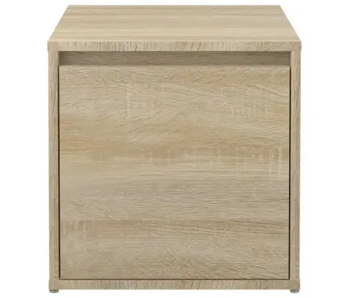 Kaste Ar Atvilktni, Ozolkoka, 40,5X40X40 Cm, Inženierijas Koks Vidaxl