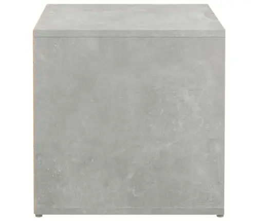 Kaste Ar Atvilktni, Pelēka, 40,5X40X40 Cm, Inženierijas Koks Vidaxl