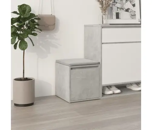 Kaste Ar Atvilktni, Pelēka, 40,5X40X40 Cm, Inženierijas Koks Vidaxl