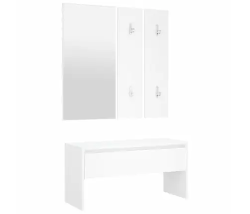 Gaiteņa Mēbeļu Komplekts, Balts, Inženierijas Koks  Vidaxl