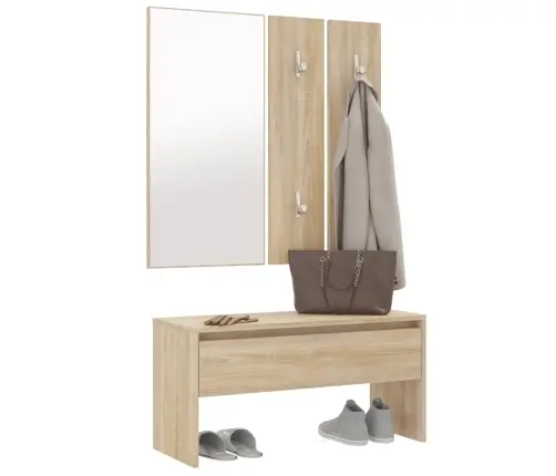 Gaiteņa Mēbeļu Komplekts, Ozolkoka Krāsa, Inženierijas Koks Vidaxl