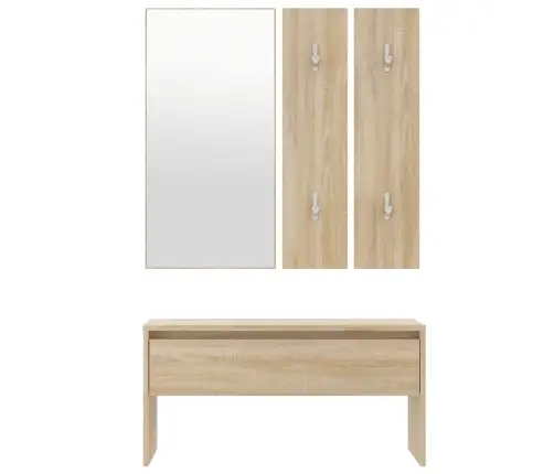 Gaiteņa Mēbeļu Komplekts, Ozolkoka Krāsa, Inženierijas Koks Vidaxl