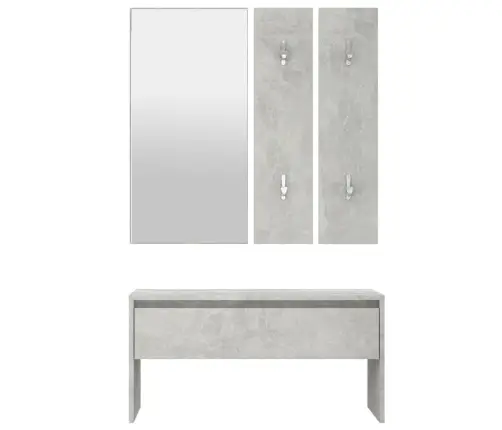 Gaiteņa Mēbeļu Komplekts, Betona Pelēks, Inženierijas Koks Vidaxl