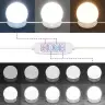 Kosmetinis Staliukas Su Led Apšvietimu, Juodas, 74,5X40X141Cm