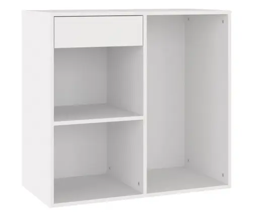 Kosmētikas Plaukts, Balts, 80X40X75 Cm, Inženierijas Koks Vidaxl