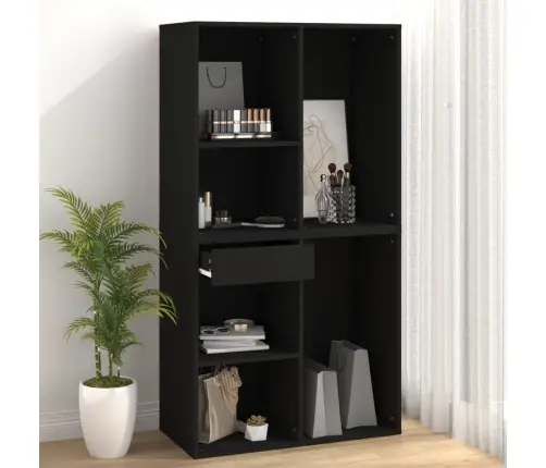 Kosmētikas Plaukts, 80X40X75 Cm, Inženierijas Koks, Melns Vidaxl