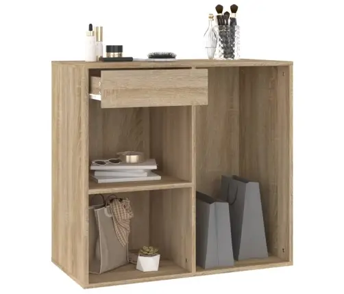 Kosmetikos Spintelė, Ąžuolo, 80X40X75cm Apdirbta Mediena