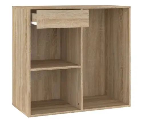 Kosmetikos Spintelė, Ąžuolo, 80X40X75cm Apdirbta Mediena